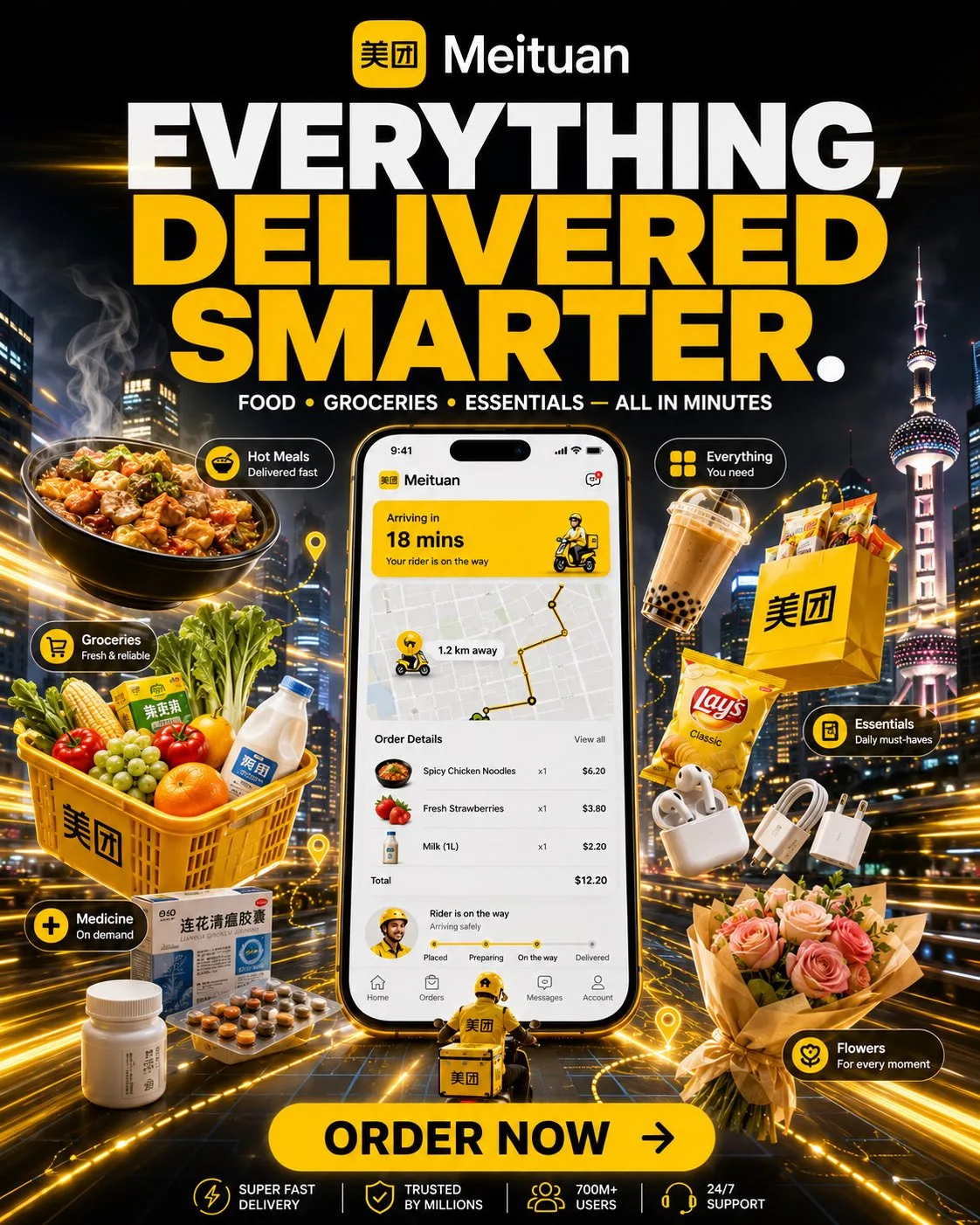 Doordash premium social media poster prompt — Sonra