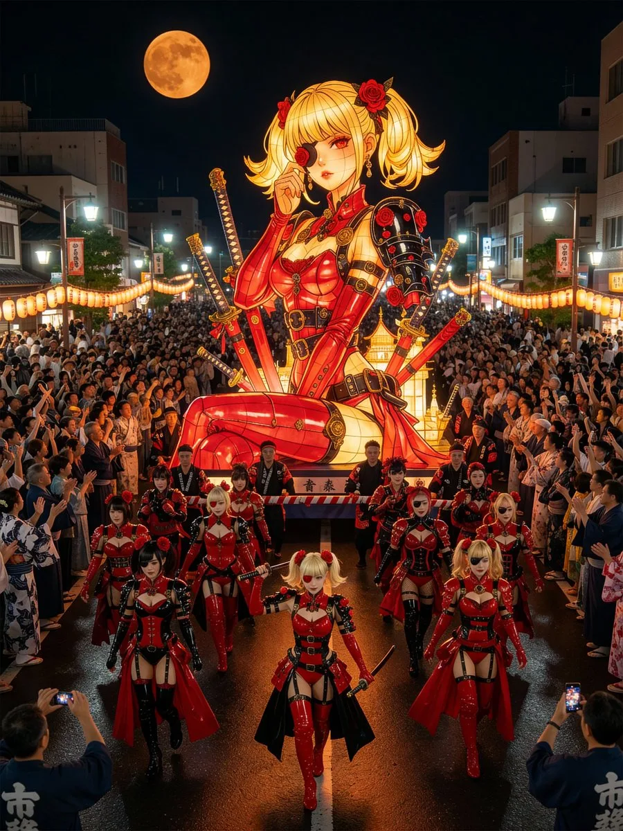 Aomori nebuta giant float character — Sonra