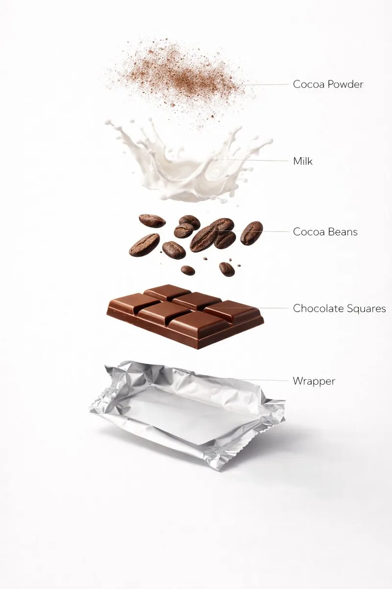 8k realistic chocolate spin — After