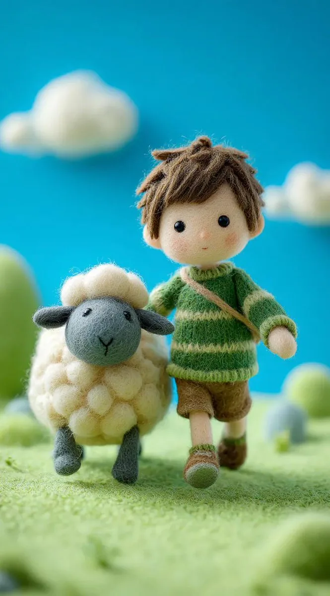 Pixar felt boy pet — After