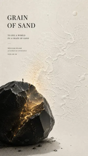 Contemporary literary art poster design