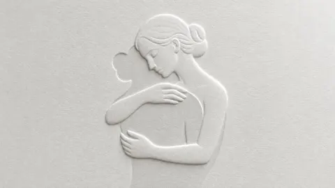 Blind embossed paper artwork minimalism