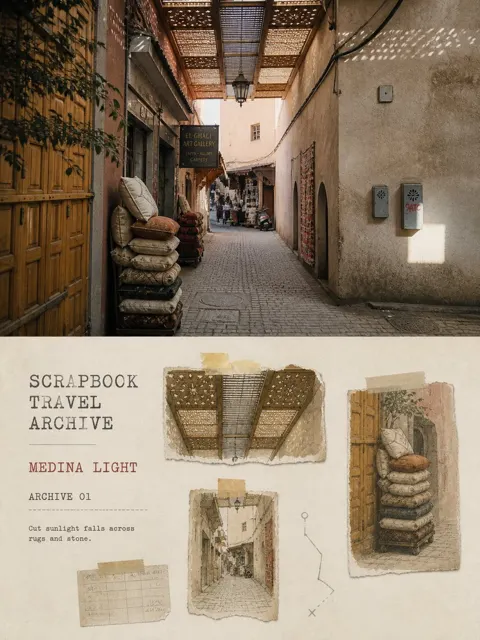 Travel photo individual archive poster