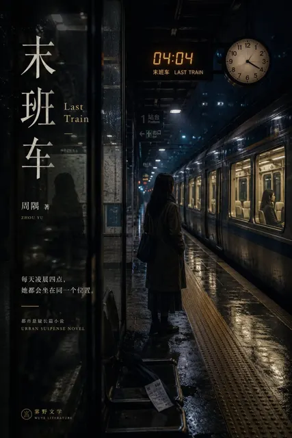 Literary cinematic novel cover design prompt