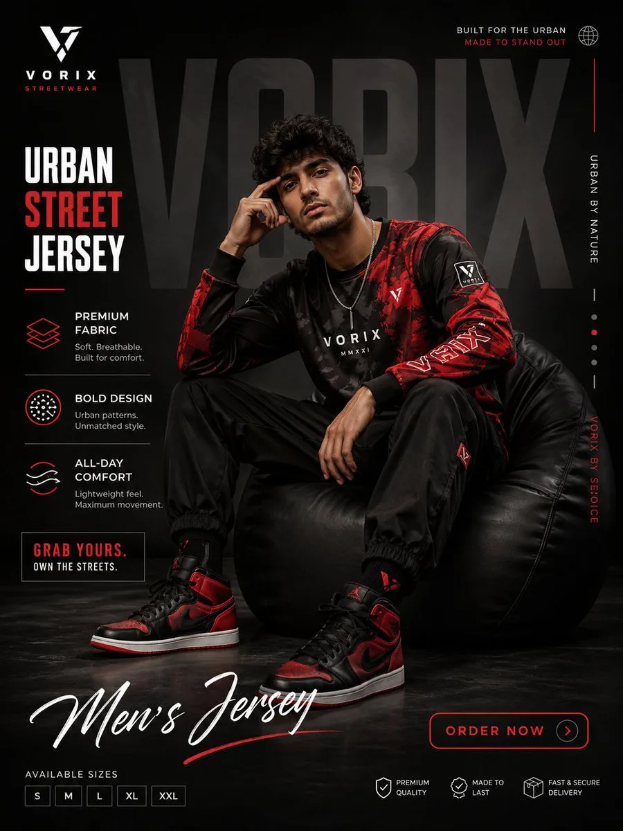 Luxury streetwear poster — Sonra