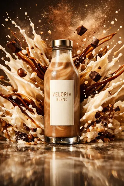 Luxury mocha splash