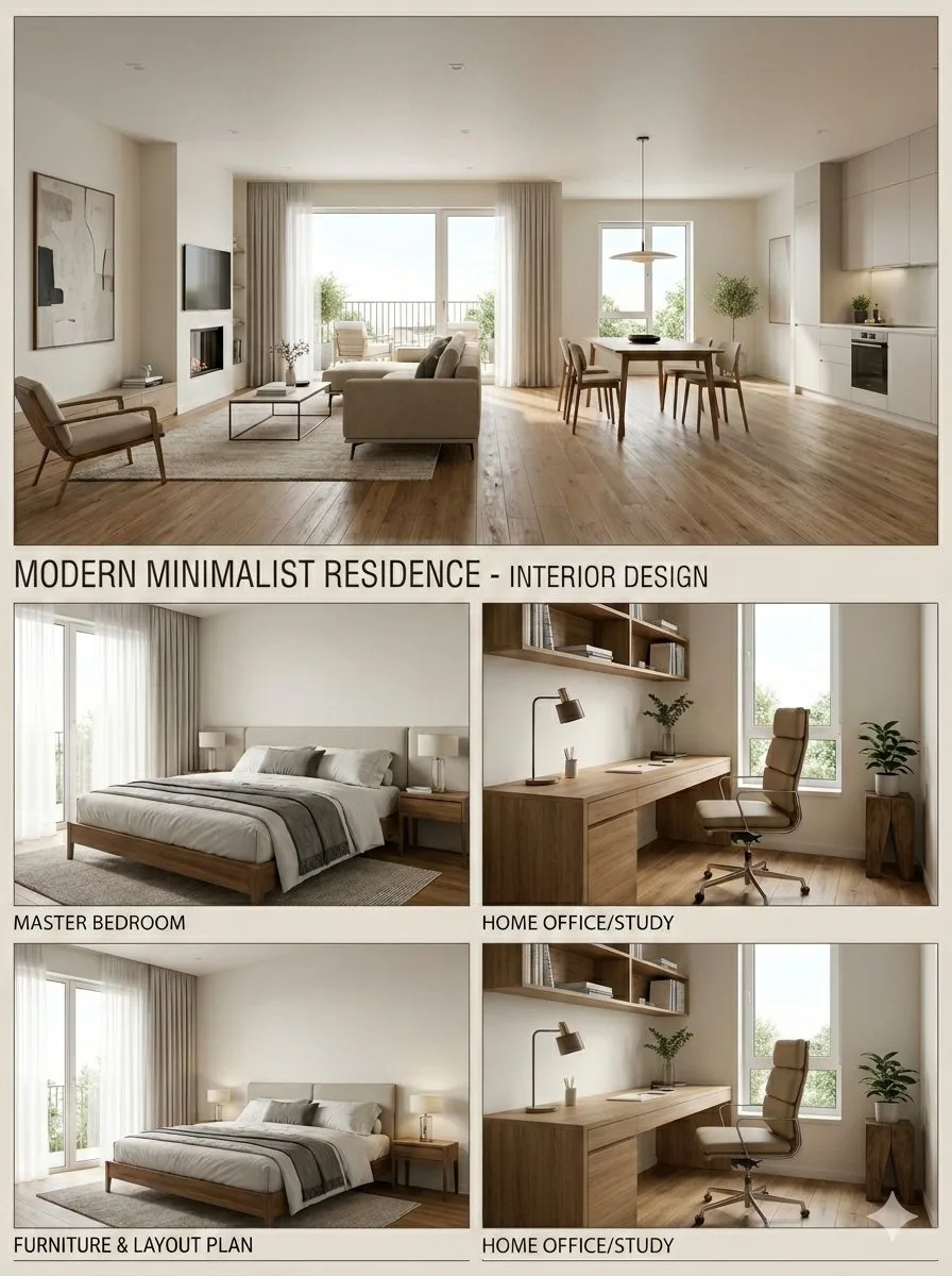 Modern minimalist home board — After