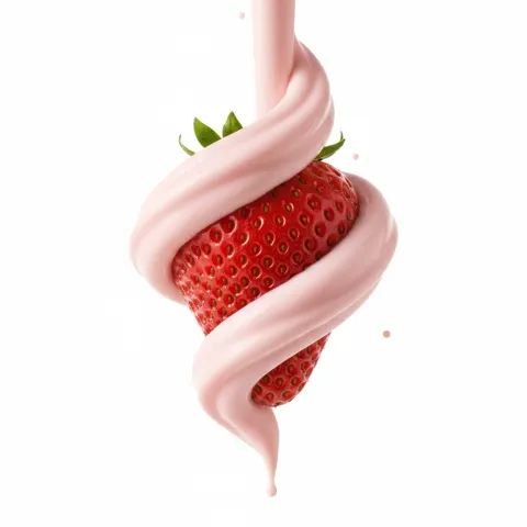 Elegant blueberry yogurt flow