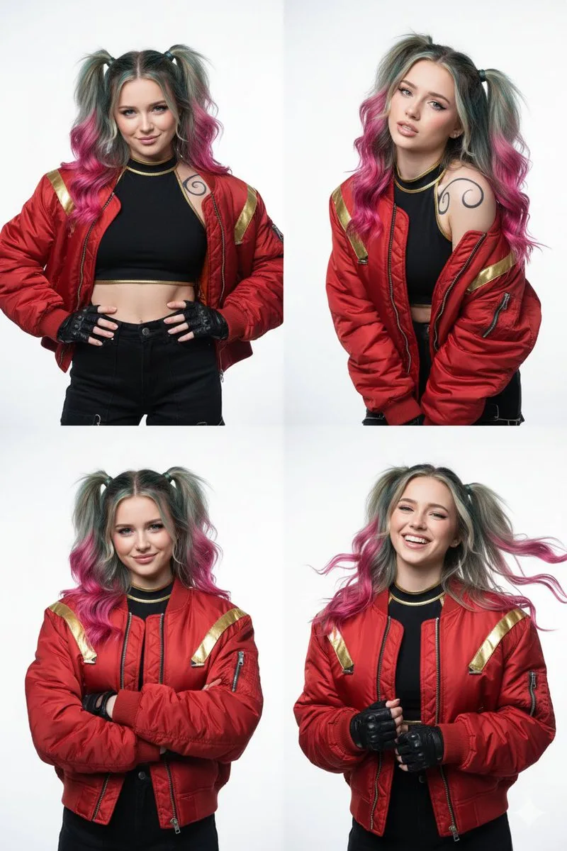 Cyber harley quinn rebellious photoshoot — After
