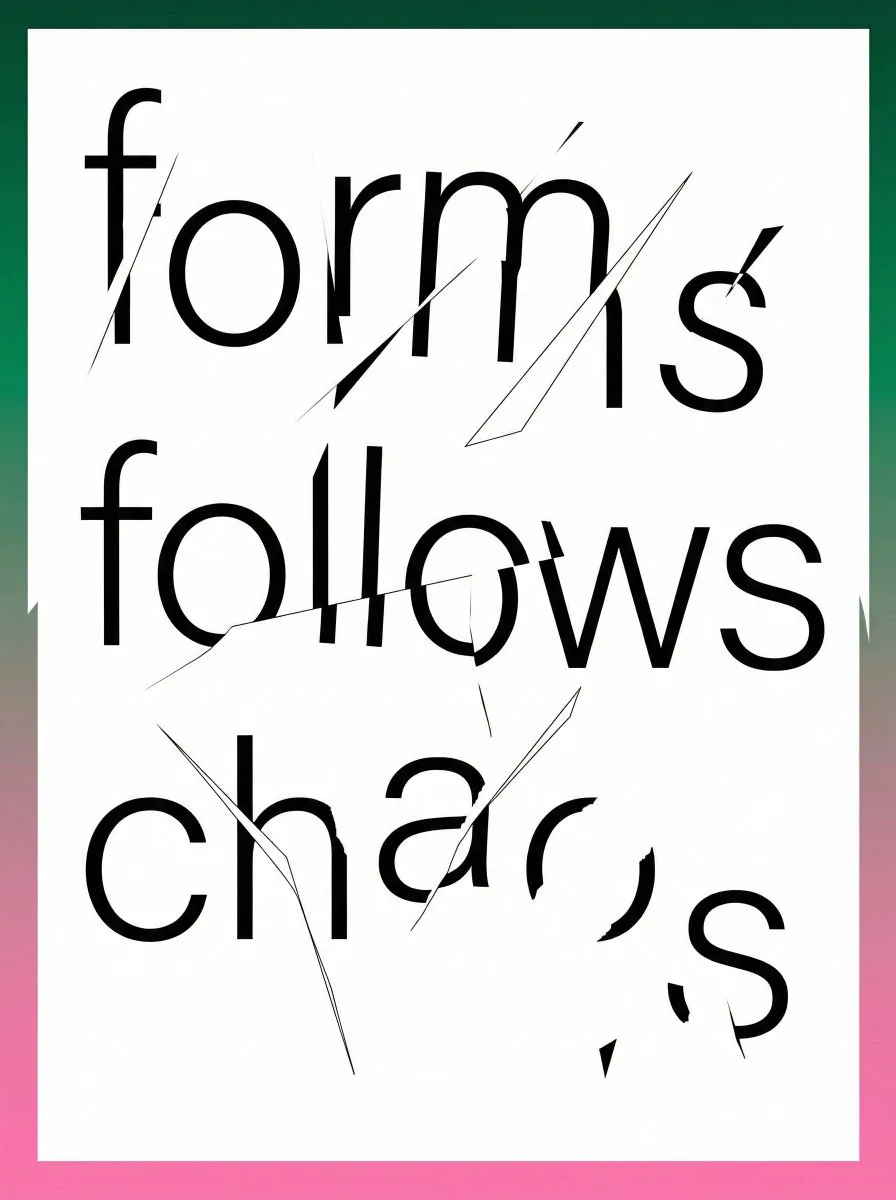 Avant garde broken typography poster — After