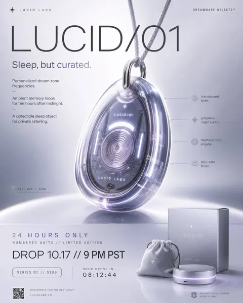 Premium scarce launch poster