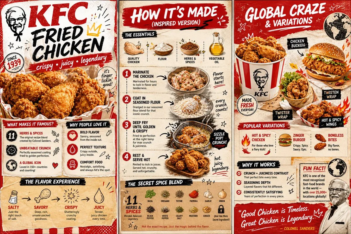 Colorful creative zine about kfc — Sonra