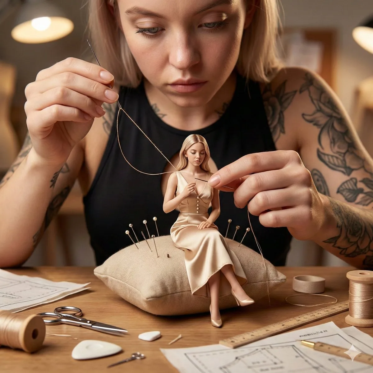 Hyperreal miniature haute couture — After