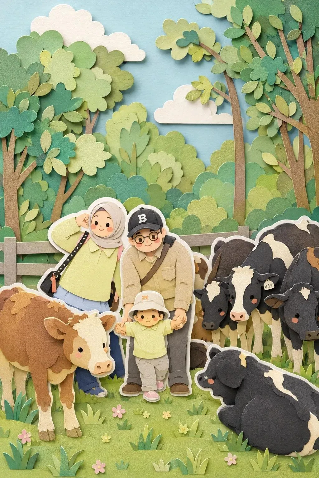 Soft handcrafted paper cut layered illustration 1782137575407 — Sonra