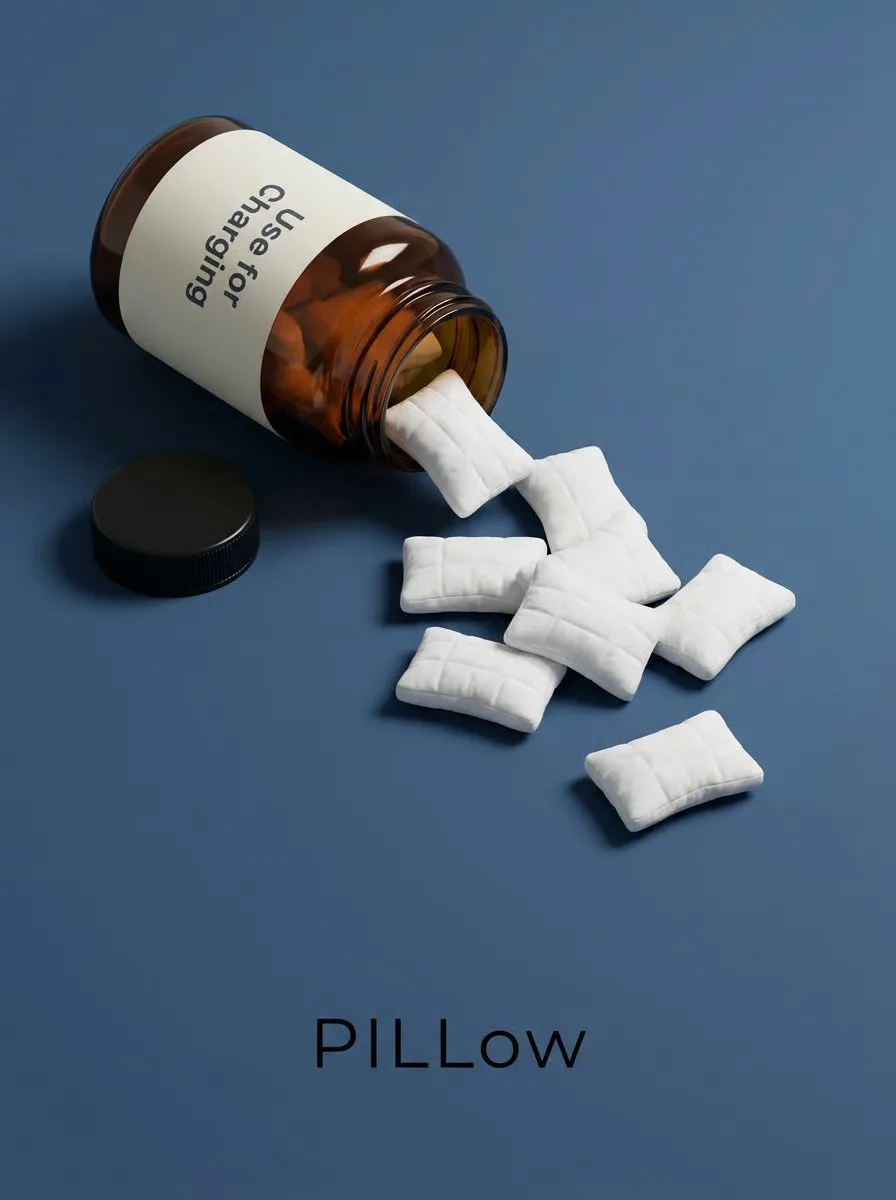 Surreal amber bottle pillows ad — Sonra