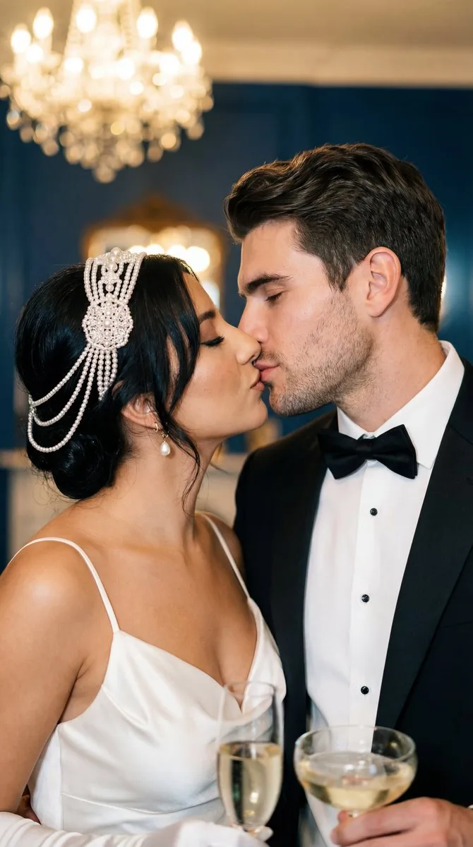 Gatsby pearl kiss — After