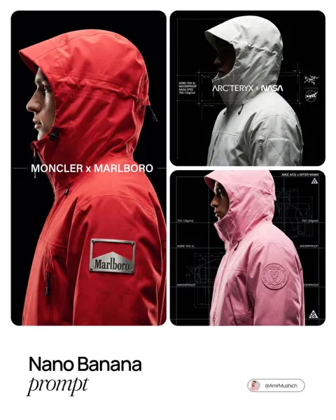 Cyberpunk techwear outdoor brand collab