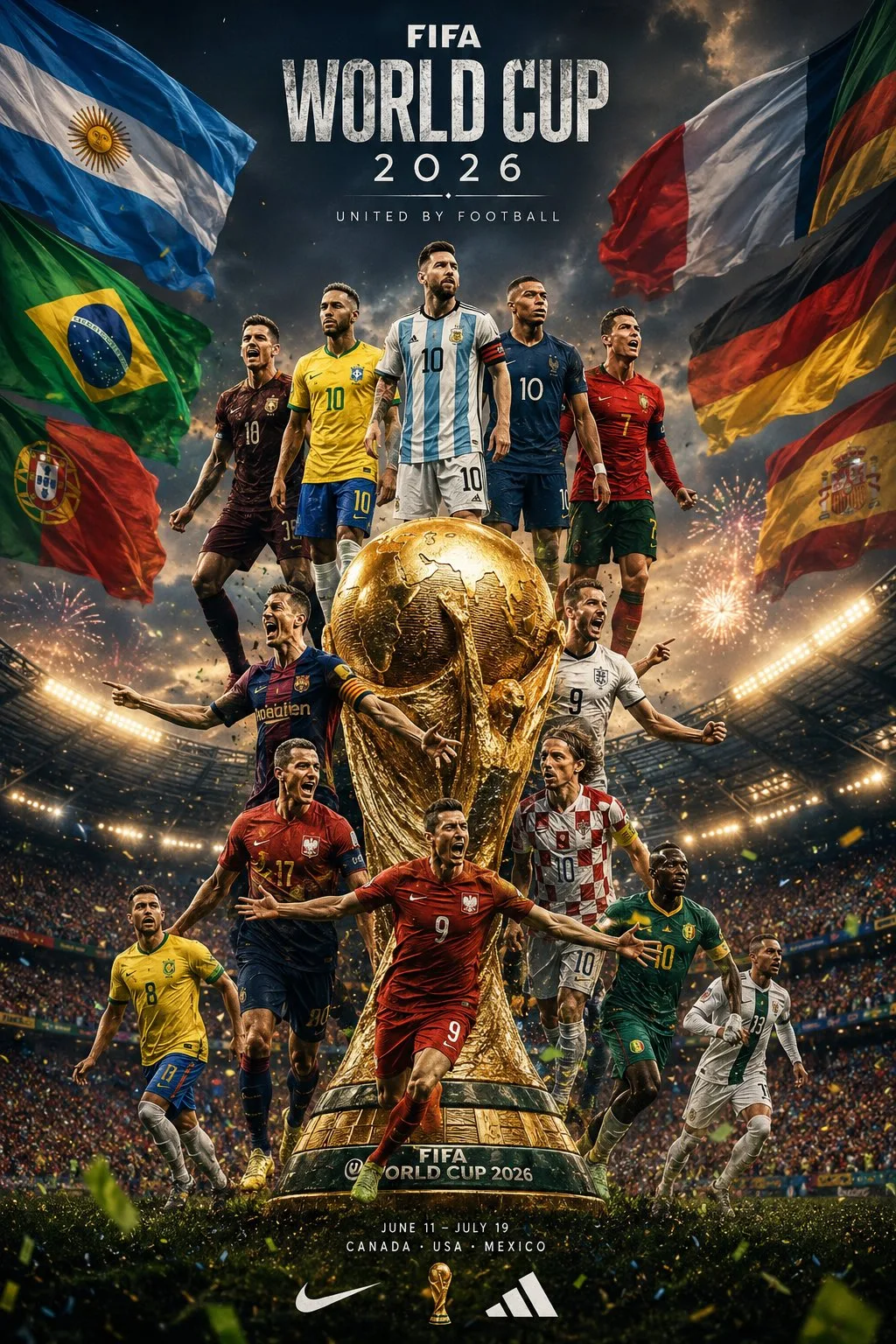 Epic fifa world cup 2026 poster football stars — After