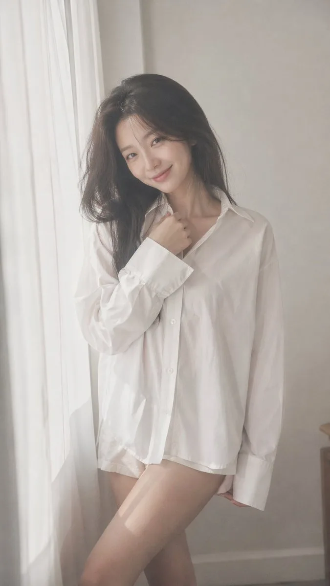 Korean idol window portrait soft mist photography — After