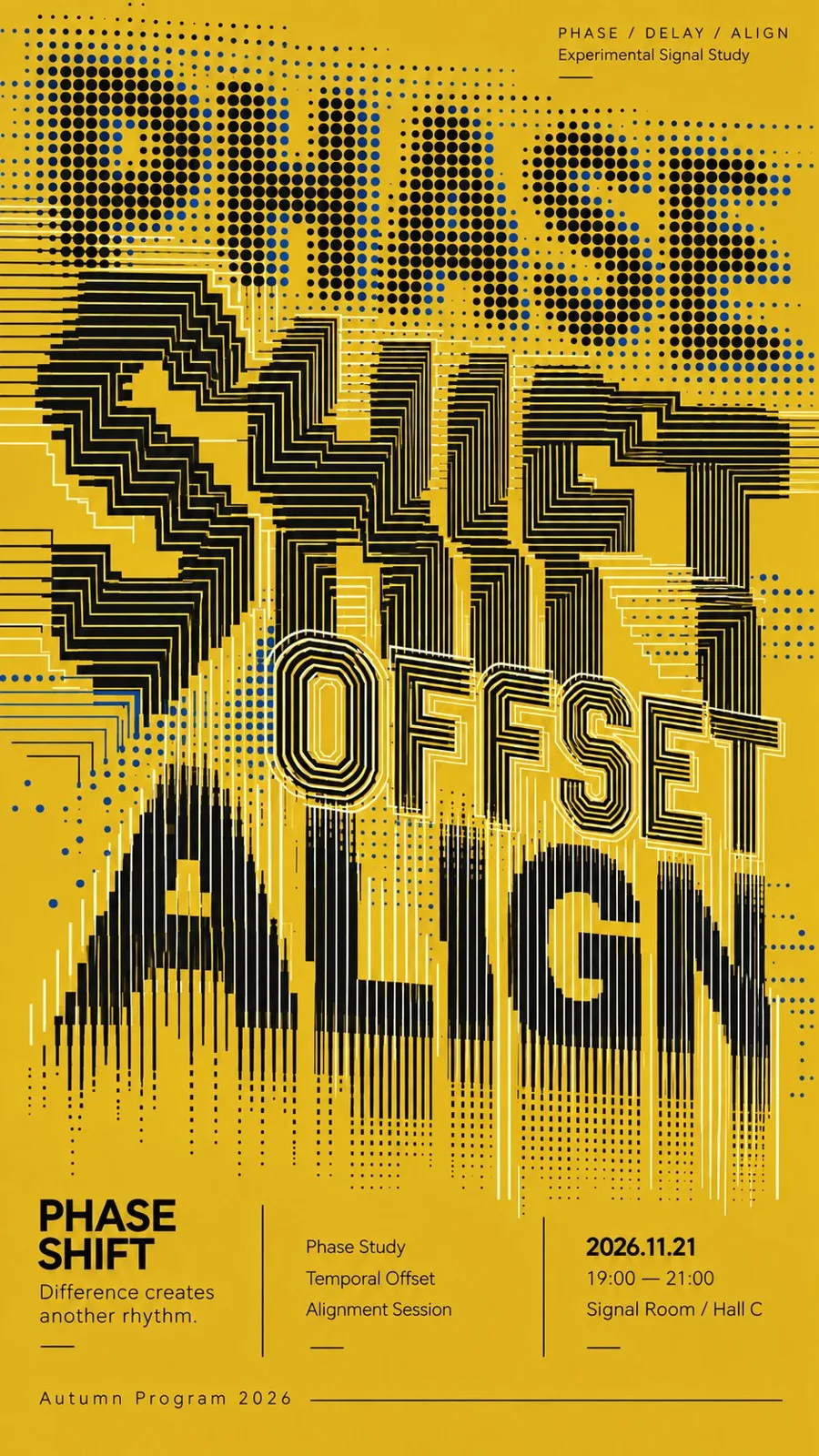 High end experimental typography poster — Sonra