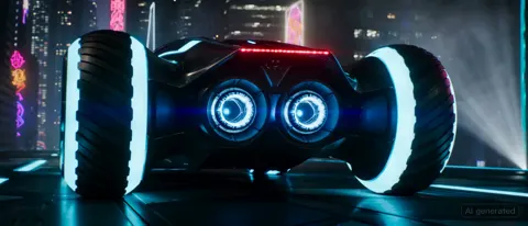 Futuristic city alien speeding storyboard
