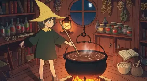 Magical girl cooking mahjong ramen dark cuisine