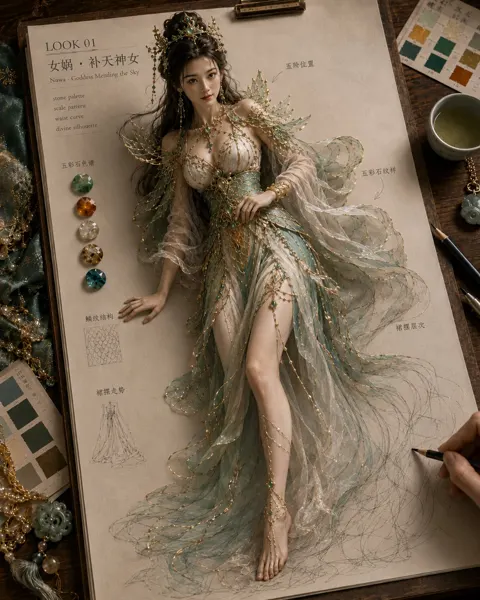 Paper to reality mythical haute couture design