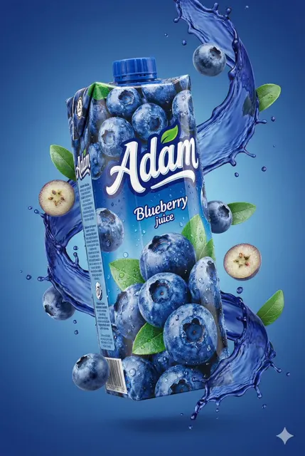 Juice splash brand packaging photography