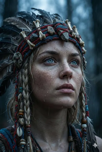 Wild tribal warrior goddess