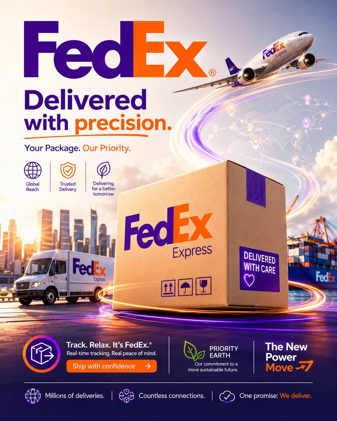Dhl premium social media marketing poster design — Sonra