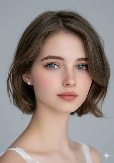 Hyper realistic blue eyed girl