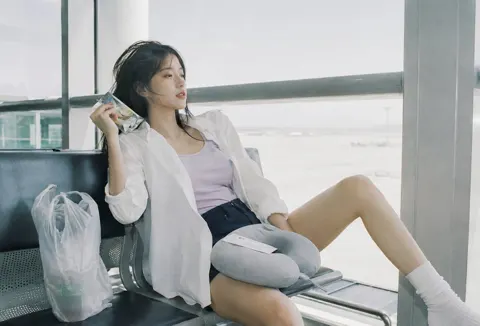 Korean idol incheon airport japanese film aesthetic portrait