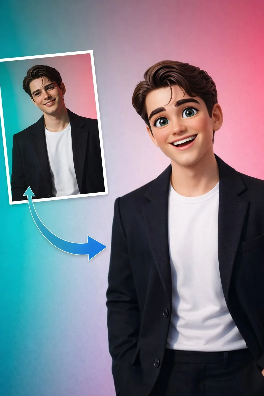 Pixar style sunny youth — Sonra