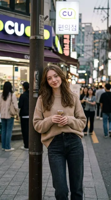 Ultra realistic korean girl cinematic portrait