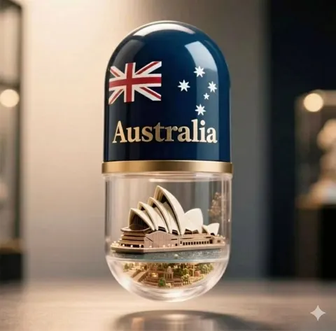 Glass capsule white house