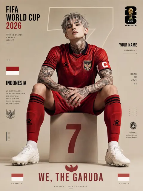 Fifa world cup 2026 indonesia poster design