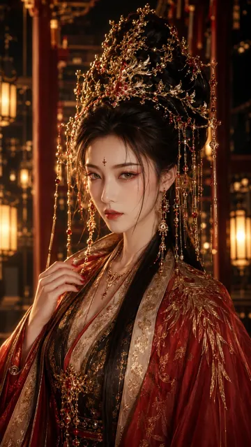 Crimson gold xianxia female character poster
