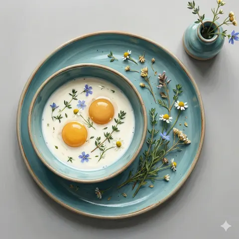 Botanical gold ceramic plate