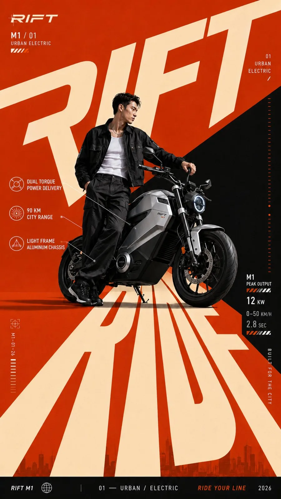 Bold oversized typography editorial campaign poster — Sonra
