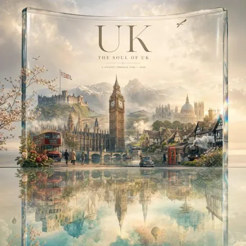 Luxury crystal frame travel art collection
