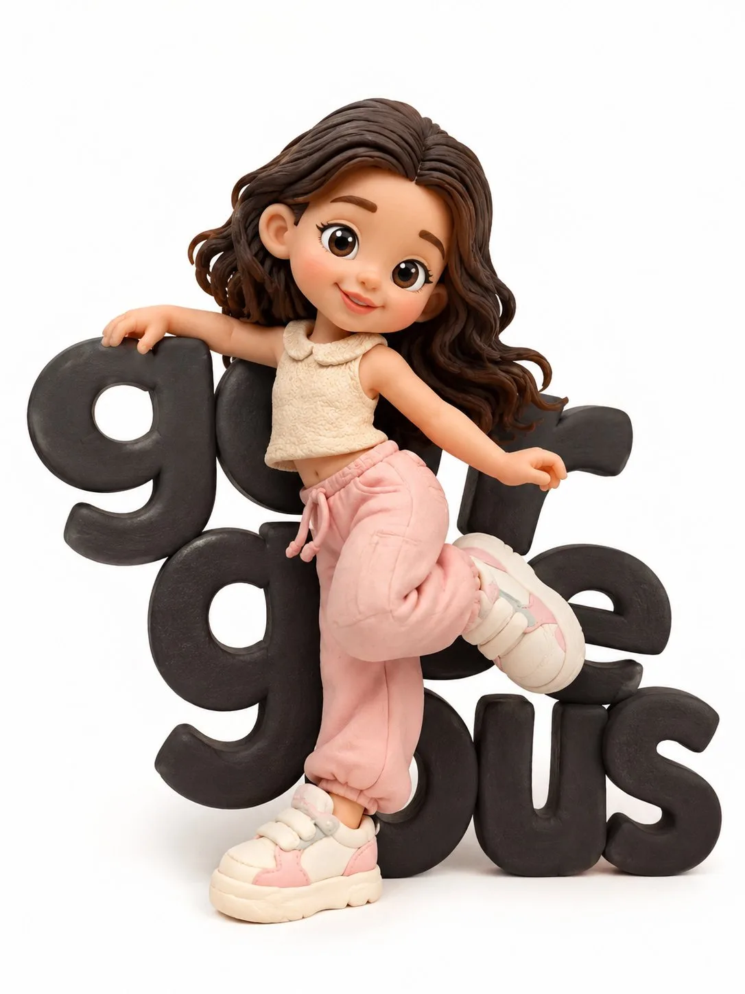 Cute handmade clay character 3d animation style — Sonra