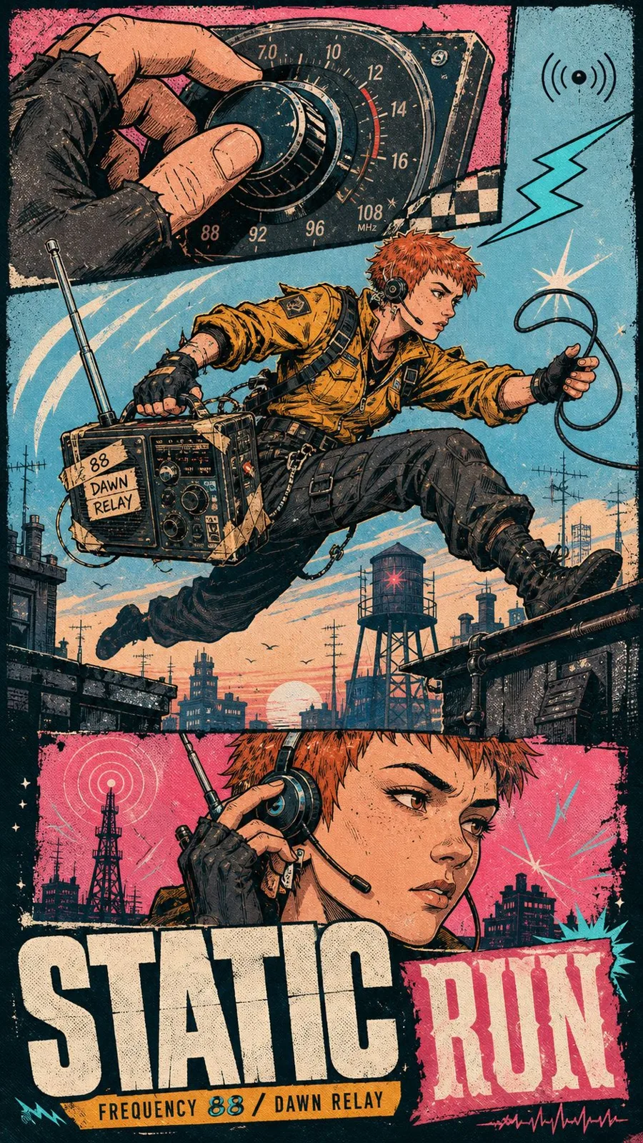 Small emergencies manga ink poster — Sonra