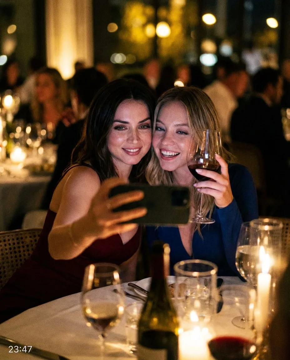 Hollywood stars night out selfie — Sonra