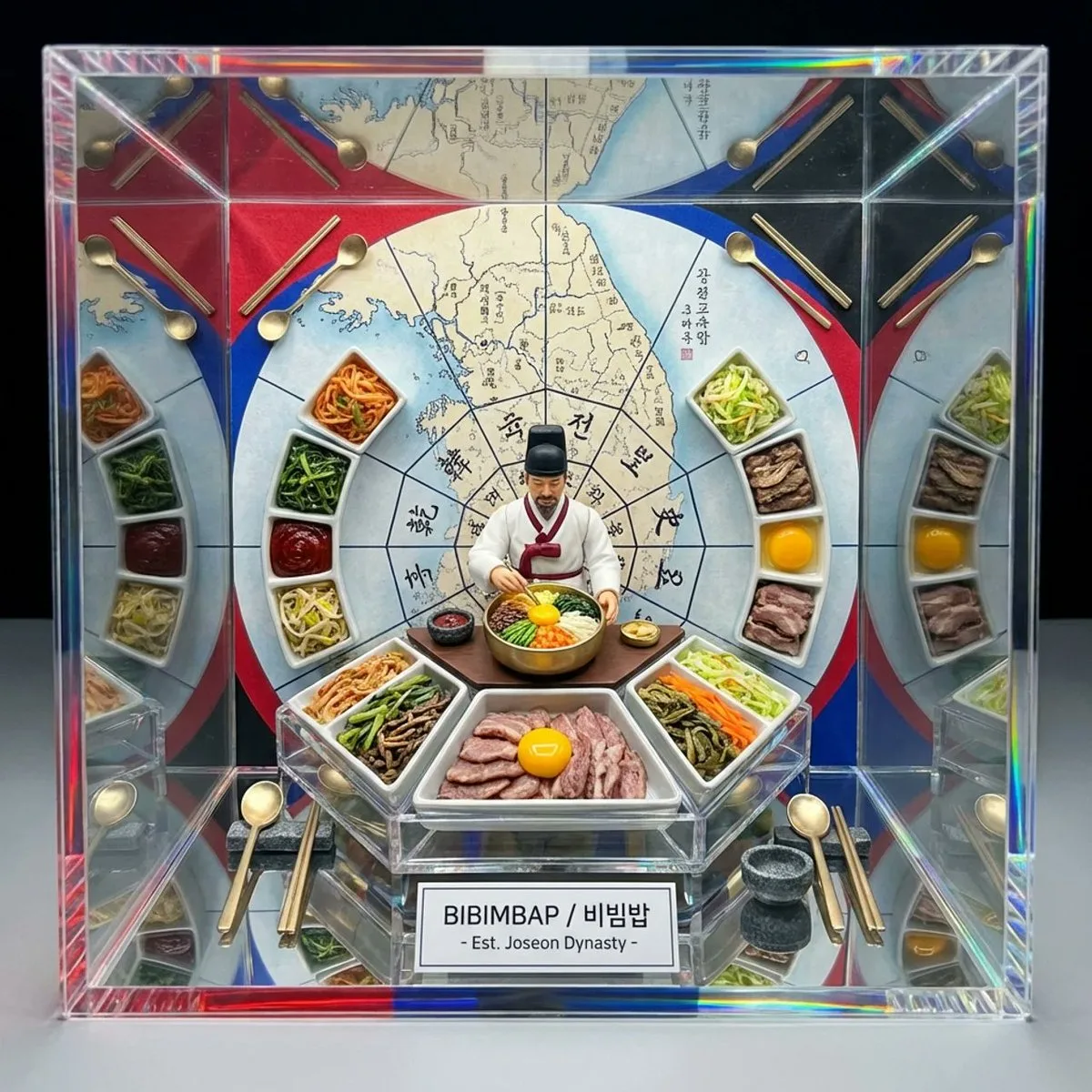 Crystal kaleidoscope asian dish — Sonra