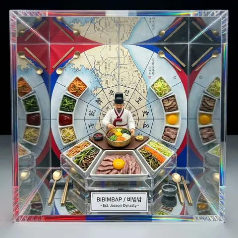 Crystal kaleidoscope asian dish