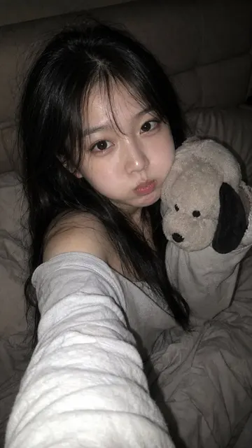 Ccd camera korean girlfriend style midnight bedroom selfie