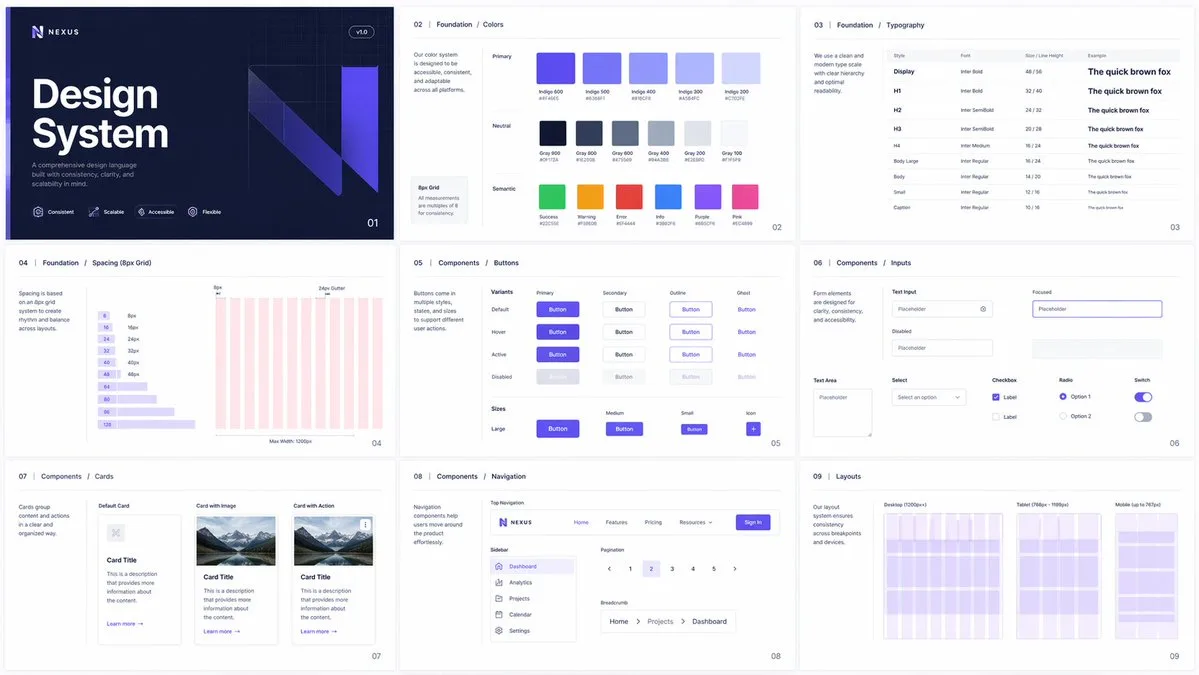Standardized color typography system — After