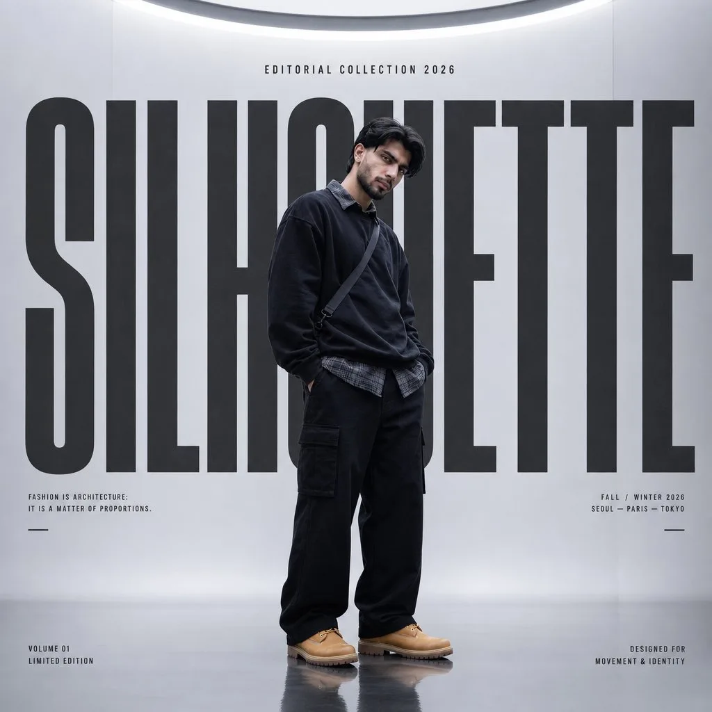 Silhouette high fashion editorial poster — Sonra