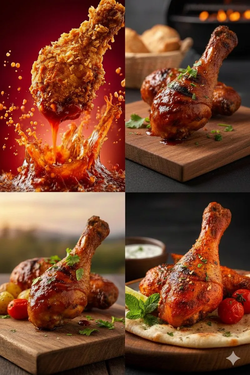 Crispy chicken splash art — After