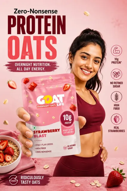 Premium fitness product advertisement poster